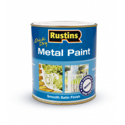 Rustins Metal Paint 250ml - White - STX-192778 