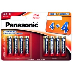 Panasonic Pro Power AA Batteries - 4 Plus 4 Free - STX-194635 
