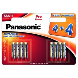 Panasonic Pro Power AAA Batteries - 4 Plus 4 Free - STX-194641 