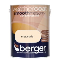 Berger Weathercoat Smooth Masonry 5L - Magnolia - STX-196596 