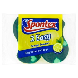 Spontex Easy Sponge Scourer - 2 Pack - STX-199530 