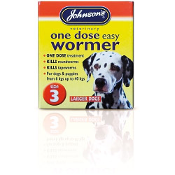 Johnsons Vet One Dose Easy Wormer Size 3 - 4 x 500mg Tablets - STX-200740 