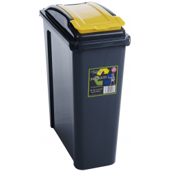 Wham Recycling Bin 25Ltr - Yellow - STX-300138 
