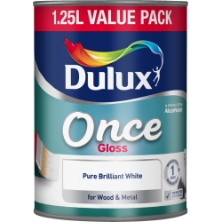 Dulux Once Gloss 1.25L - Pure Brilliant White - STX-301023 