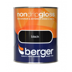 Berger Non Drip Gloss 750ml - Black - STX-306022 