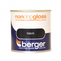 Berger Non Drip Gloss 250ml - Black - STX-306033 