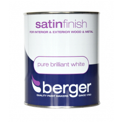 Berger Satin Sheen 750ml - Pure Brilliant White - STX-306057 