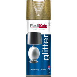 PlastiKote Glitter Spray Paint - 400ml Gold - STX-307604 