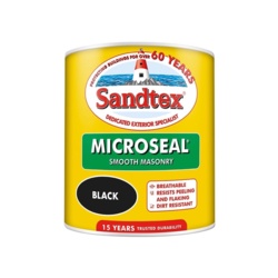 Sandtex Smooth Masonry 1L - Black - STX-307706 
