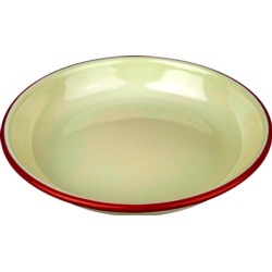 Nimbus Rice/Pasta Plate - 22cm Cream With Red Trim - STX-308331 