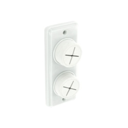 Securit Towel Holder White - Double - STX-308920 