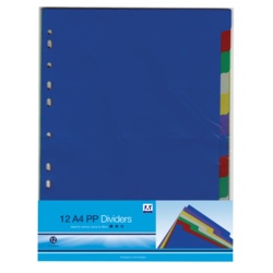 Anker Stat A4 Page Dividers - Pack 12 - STX-309028 