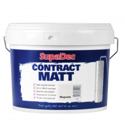 SupaDec Contract Matt Emulsion Paint - 10L Magnolia - STX-313025 