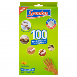 Spontex Multipurpose Disposable Gloves - Pack 100 - STX-313263 