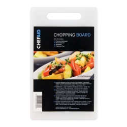 Chef Aid Poly Chopping Board - 25 x 15 x 0.9cm - STX-313520 