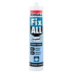 Soudal Fix All Super Strong Sealant/Adhesive - 290ml Cartridge Crystal Clear - STX-313620 