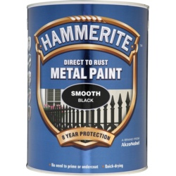 Hammerite Metal Paint Smooth 5L - Black - STX-314107 