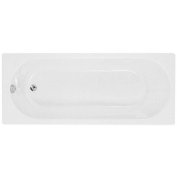 Trojan Cascade 1600x700mm 2 Tap Hole Single End Bath - White - STX-314226 