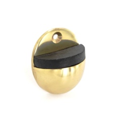 Securit Brass Oval Door Stop - 50mm - STX-316494 