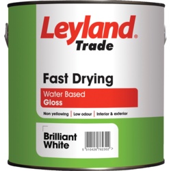 Leyland Trade Fast Drying Gloss - 2.5L Brilliant White - STX-318235 