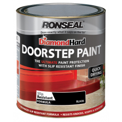 Ronseal Diamond Hard Door Step Paint 750ml - Black - STX-318299 