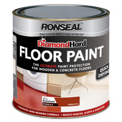 Ronseal Diamond Hard Floor Paint 2.5L - Terracotta - STX-318313 