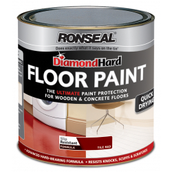 Ronseal Diamond Hard Floor Paint 750ml - Red - STX-318318 