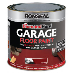 Ronseal Diamond Hard Garage Floor Paint 2.5L - Red - STX-318327 