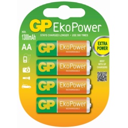 GP AA EkoPower Batteries - Pack 4 - STX-318368 