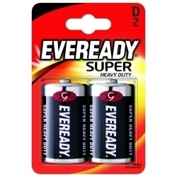 Eveready Super Heavy Duty Batteries - D Pack 2 - STX-318557 