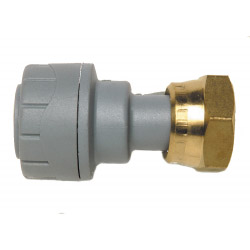Polyplumb 15mm 1/2" Straight Tap Connector Grey - PPM715 - STX-319359 