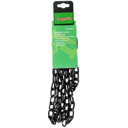 SupaFix Welded Link Chain 3m - Steel Electro Plated Black 4x19mm - STX-319656 