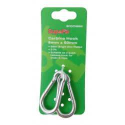 SupaFix Carbine Hook Pack 2 - 6x60mm - STX-319734 