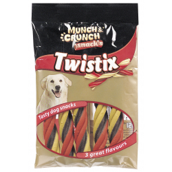 Munch & Crunch Tri-Colour Twistix - 5 Pack - STX-321115 