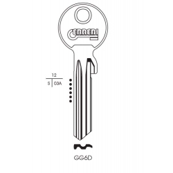 RST Gege Cylinder Key Blank - Pack 10 - GG6D - STX-323384 