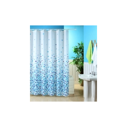 Blue Canyon Mosaic Shower Curtain - White - STX-324603 