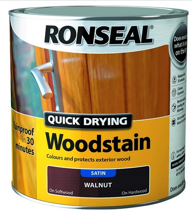 Ronseal Quick Drying Woodstain Satin 2.5L - Walnut - STX-324730 