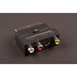 Dencon 21 Pin Scart to 3 Phono Sockets Adaptor - Bubble Packed - STX-326083 