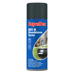 SupaDec BBQ & Woodstove Spray Black - 400ml - STX-329542 