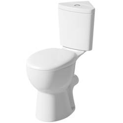 SP Corner Comfort Height Close Coupled Toilet - W - 370mm H - 835mm D - 680mm - STX-329849 