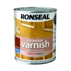 Ronseal Interior Varnish Satin 250ml - Medium Oak - STX-330096 