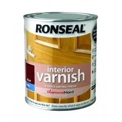 Ronseal Interior Varnish Satin 250ml - Teak - STX-330099 