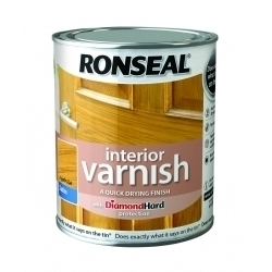Ronseal Interior Varnish Satin 250ml - Light Oak - STX-330105 