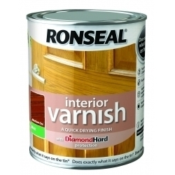 Ronseal Interior Varnish Matt 250ml - Medium Oak - STX-330122 