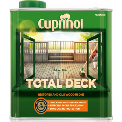 Cuprinol Total Deck Restorer & Oil 2.5L - Clear - STX-330287 