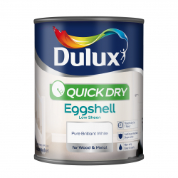 Dulux Quick Dry Eggshell 2.5L - Pure Brilliant White - STX-330475 