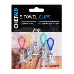 Chef Aid Towel Clips - 5 Pack - STX-331929 