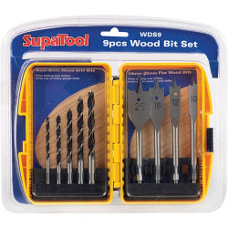 SupaTool Wood Bit Set - 9 Piece - STX-332875 