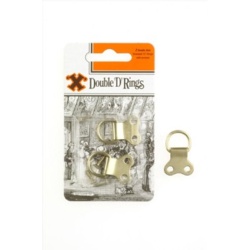 Challenge "X" Brand Double D Rings Brass - Pack 2 - STX-334578 