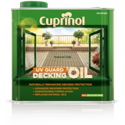 Cuprinol UV Guard Decking Oil 2.5L - Natural Oak - STX-335318 